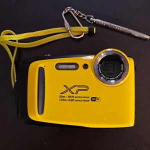 Fujifilm PinePix XP 130 Waterproof Digital Camera w/16GB SD Card-Yellow